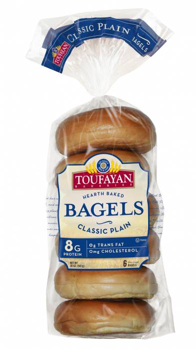 Toufayan Bagels PLAIN WHITE Case: (12x20ozx6 bgls)
