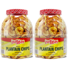Iselitas Plantain Chips JAR Lightly Salted