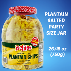 Iselitas Plantain Chips JAR Lightly Salted