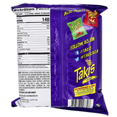 Takis Hot Chili Pepper  Lime Tortilla Chips (20x3.25oz)