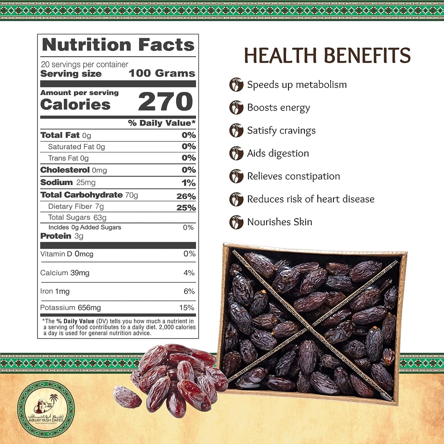 Abu Ayyash Farms - Large Premium Medjool Dates