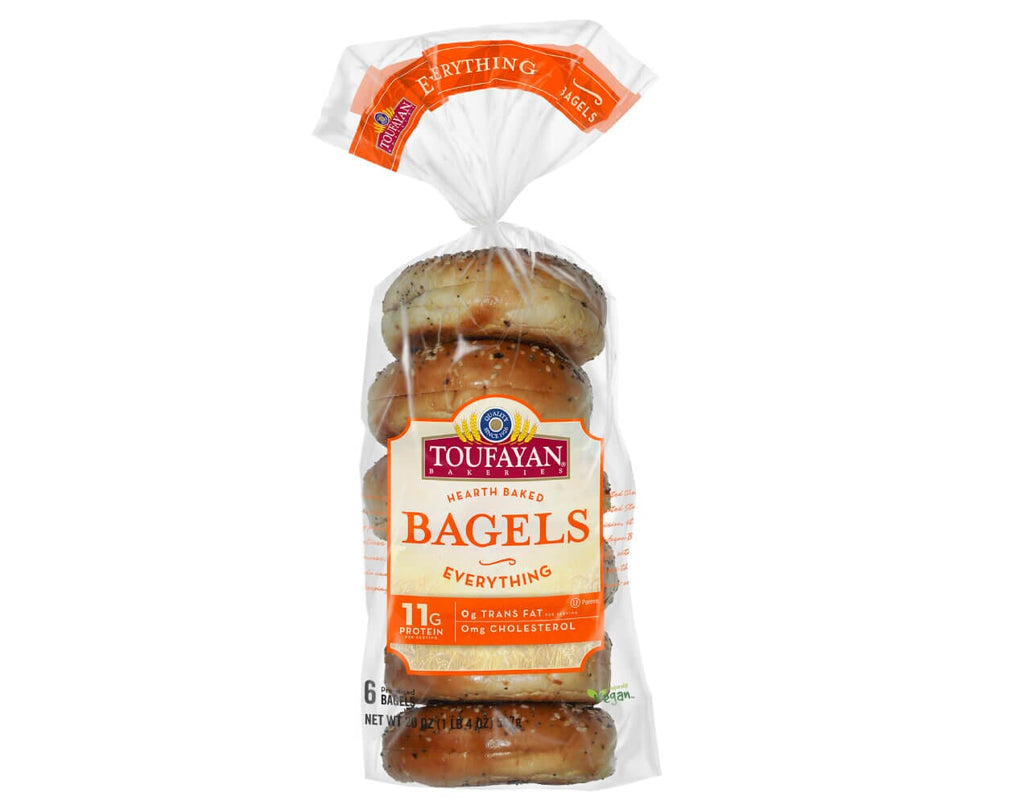 Toufayan Bagels Everything Case: (12x20ozx6 bgls)
