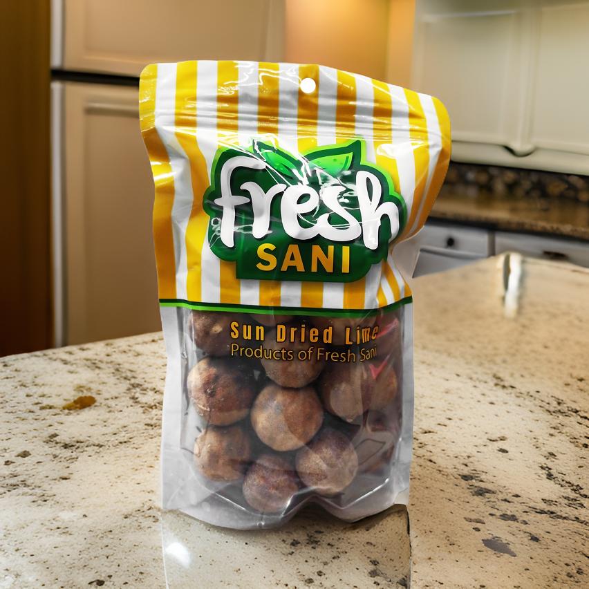 Fresh SANI Sun Dried Lime 200gm (7.05oz) (Black & Yellow)