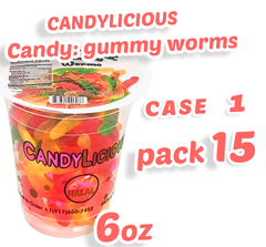 Cup Candy Licious Gummy Bears (12x2oz)