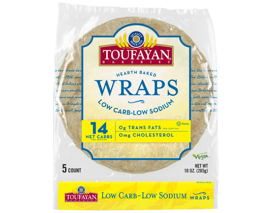 Toufayan Wraps Low Carb Low Sodium (16x10ozx5Loaf)