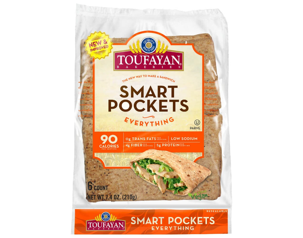 Toufayan Smart Pockets Everything (12x7.4ozx6Loaf)