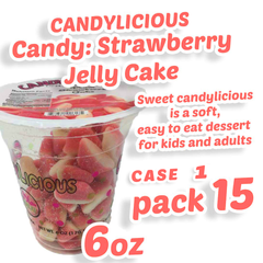 Cup Candy Licious Gummy Candy (12x2oz)