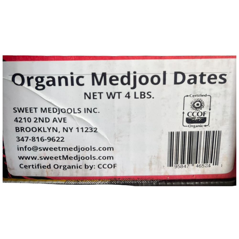 ORGANIC MEDJOOL DATES - 4lb Box