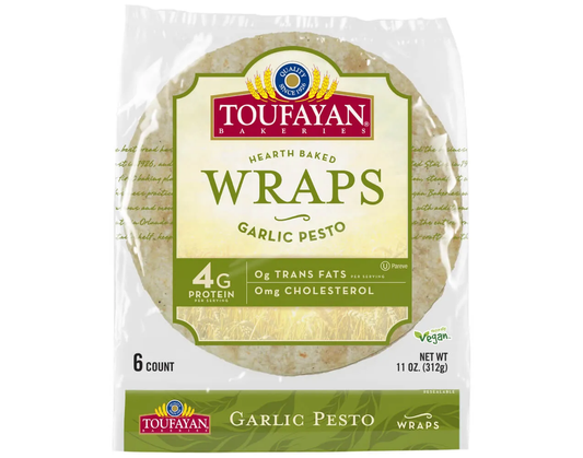 Toufayan Wraps Garlic Pesto (16x11ozx6Loaf)