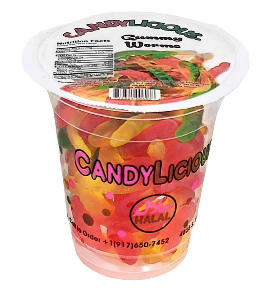 Cup Candy Licious Gummy Candy (12x2oz)