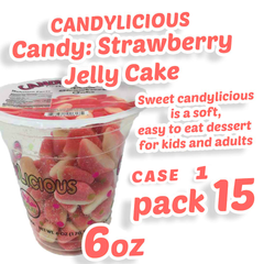 Cup Candy Licious Strawberry Flavor (12x2oz)
