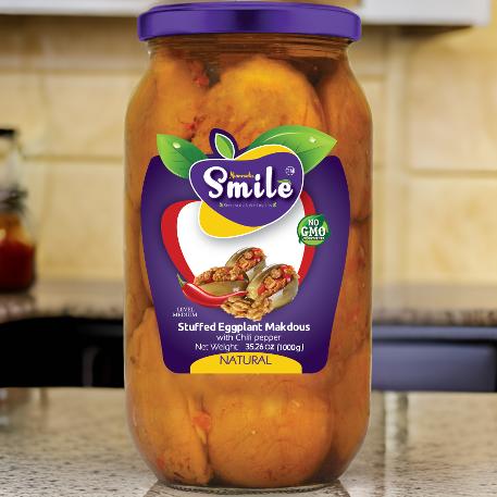 Stuffed Eggplant Makdous "Spicy" Quantity: (12pcs x 1000g)