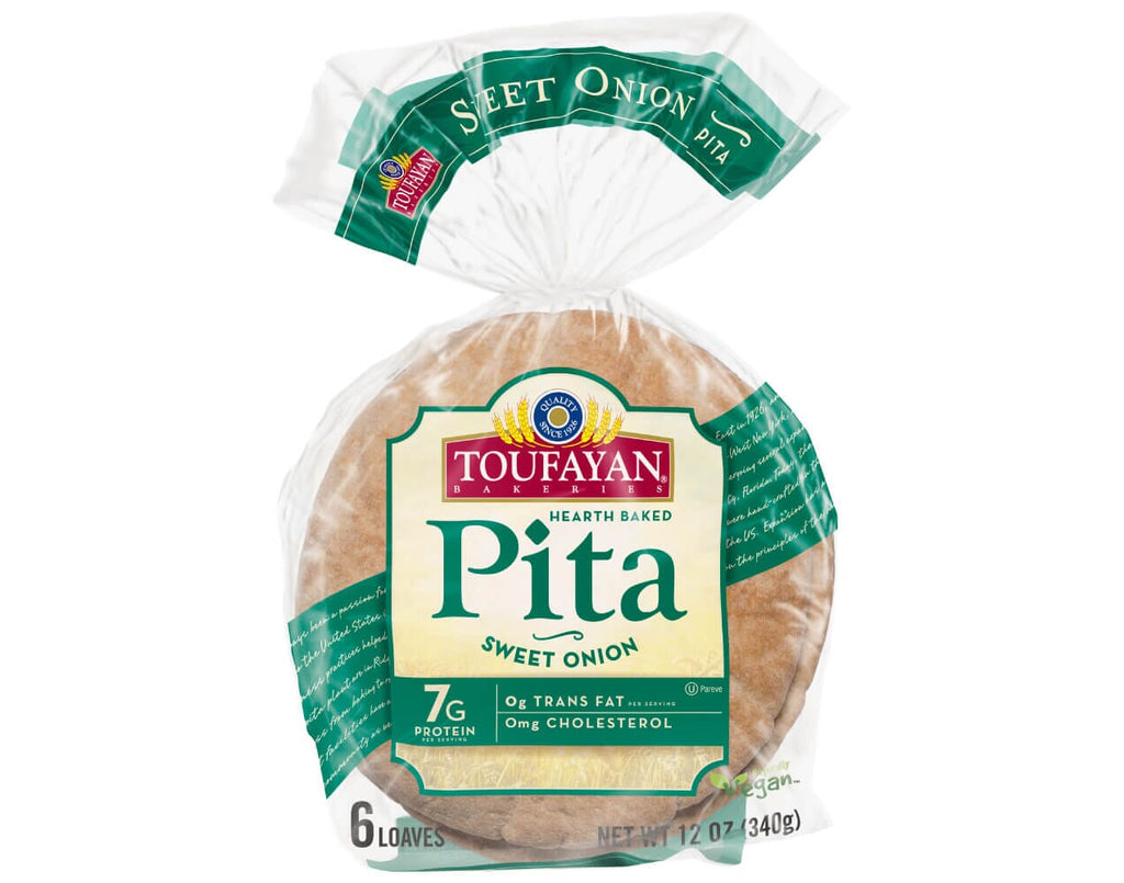 Toufayan Pita Sweet Onion (12x12ozx6Loaf)