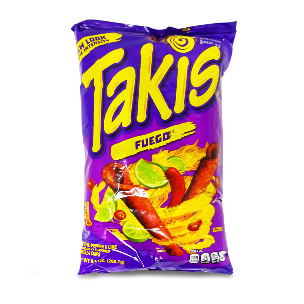 Takis Hot Chili Pepper & Lime  (20x3.25oz)