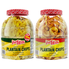 Iselitas Plantain Chips JAR Lightly Salted